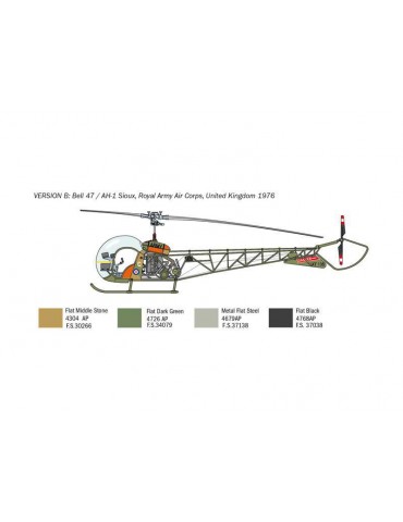 Italeri Bell OH-13 Sioux Corean War (1:48)