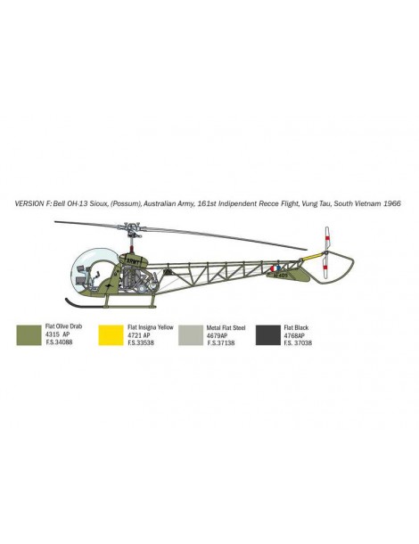 Italeri Bell OH-13 Sioux Corean War (1:48)
