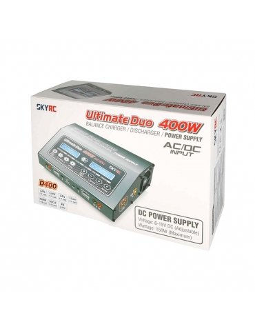 Įkroviklis SkyRC Ultimate Duo D400 AC/DC