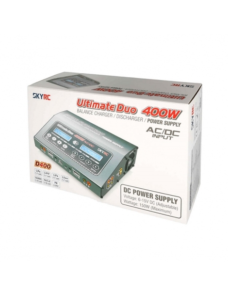 Įkroviklis SkyRC Ultimate Duo D400 AC/DC