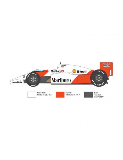 Italeri McLaren MP4/2C Prost Rosberg (1:12)