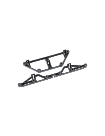 Traxxas Body mounts, front & rear (fits 9230)