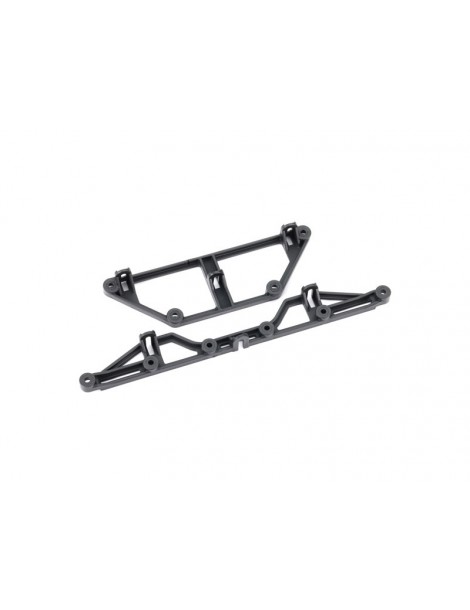 Traxxas Body mounts, front & rear (fits 9230)