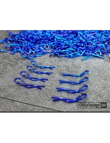 Clips Kit for 1/10 Off/On-road bodies - Blue