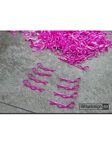 Clips Kit for 1/10 Off/On-road bodies - Pink