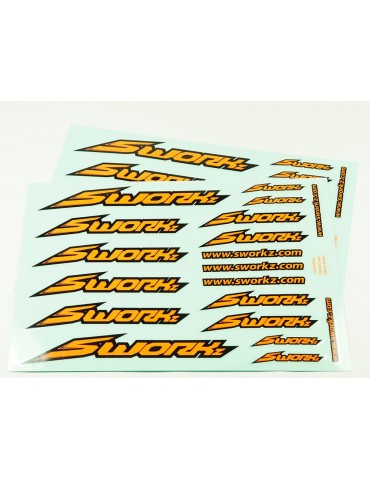 SWORKz Speed Logo Sticker (PushBar)(FO)(2pc)