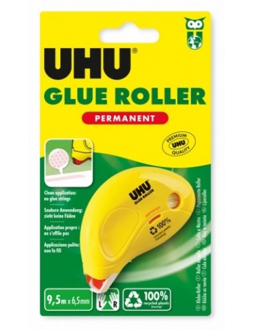 UHU Dry & Clean roller permanent 6,5mm x 9,5m