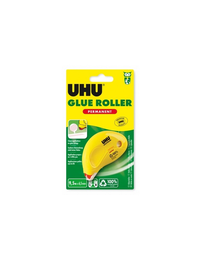 UHU Dry & Clean roller permanent 6,5mm x 9,5m