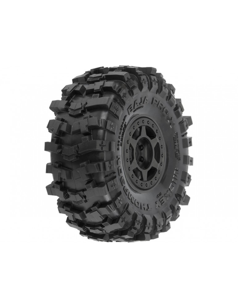 Pro-Line Wheels 1.9", Mickey Thompson Baja Pro X G8 tire, Holcomb H12 wheel (2)