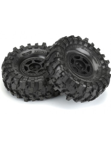 Pro-Line Wheels 1.9", Mickey Thompson Baja Pro X G8 tire, Holcomb H12 wheel (2)