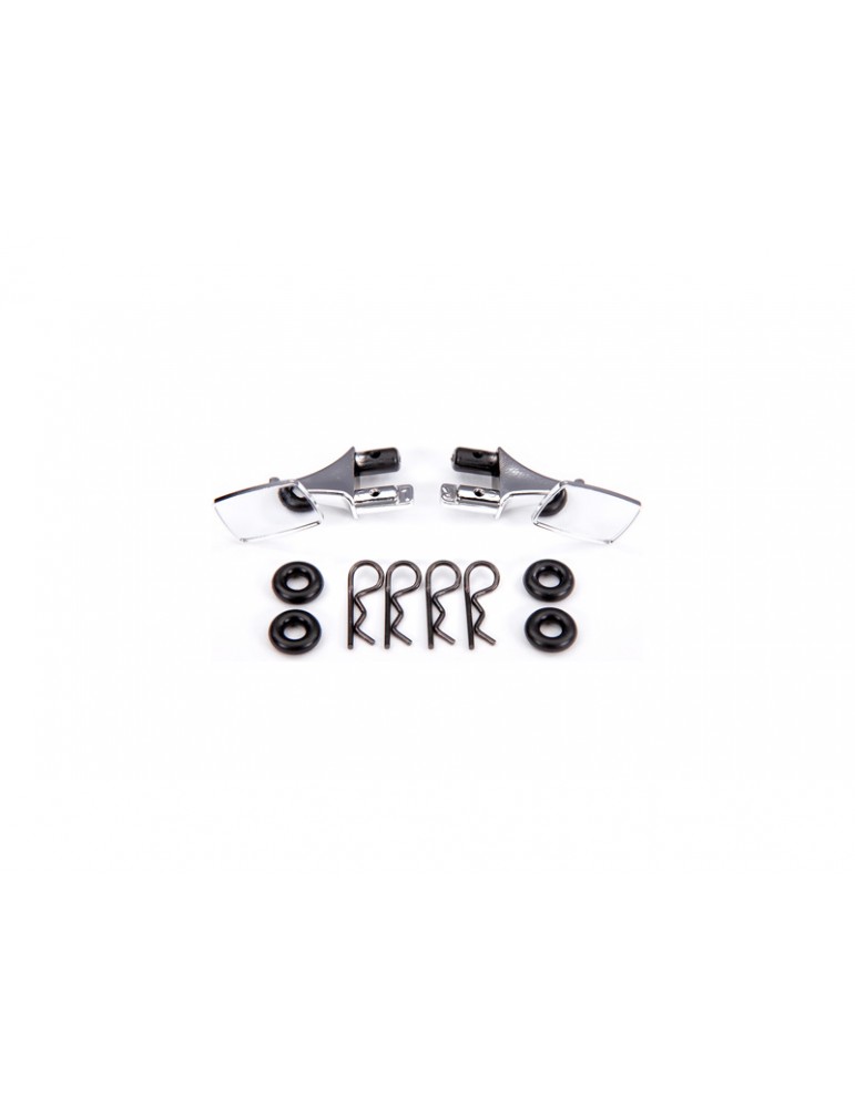 Traxxas Mirrors, side, chrome (left & right) (fits 9111 body)