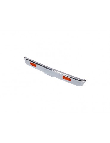Traxxas Bumper, front (chrome)/ bumper mount/ lens/ lens mount
