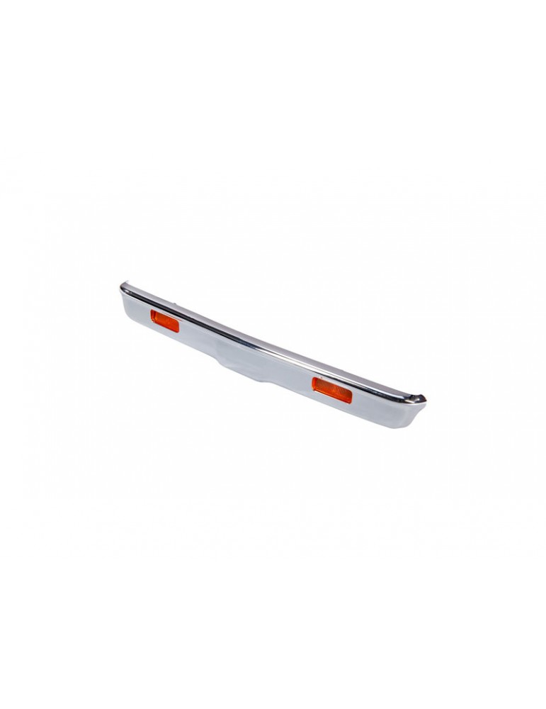 Traxxas Bumper, front (chrome)/ bumper mount/ lens/ lens mount
