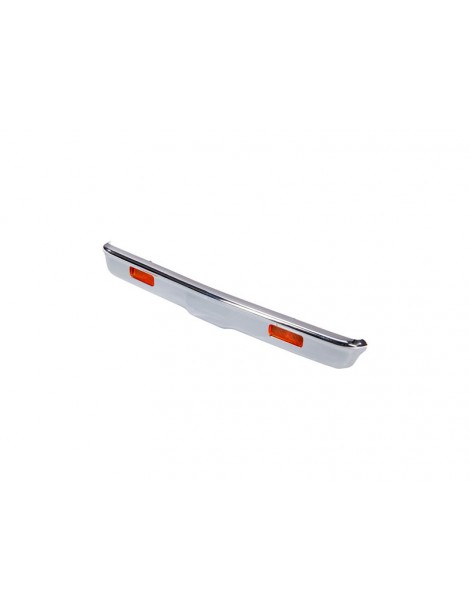 Traxxas Bumper, front (chrome)/ bumper mount/ lens/ lens mount
