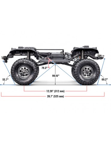 Traxxas TRX-4 Chevrolet Blazer 1972 1:10 TQi RTR red