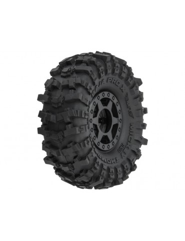 Pro-Line Wheels 1.0", MT Baja Pro X F/R Tires, wheels H7mm (4)