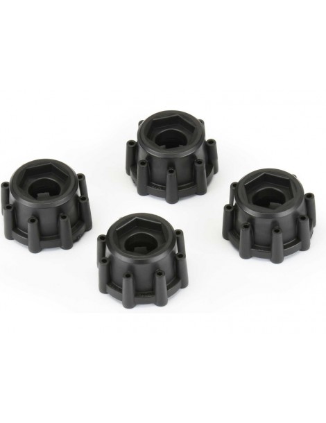 Pro-Line Hex Adapters 8x32mm to H17 (4) (Offset 1/2")