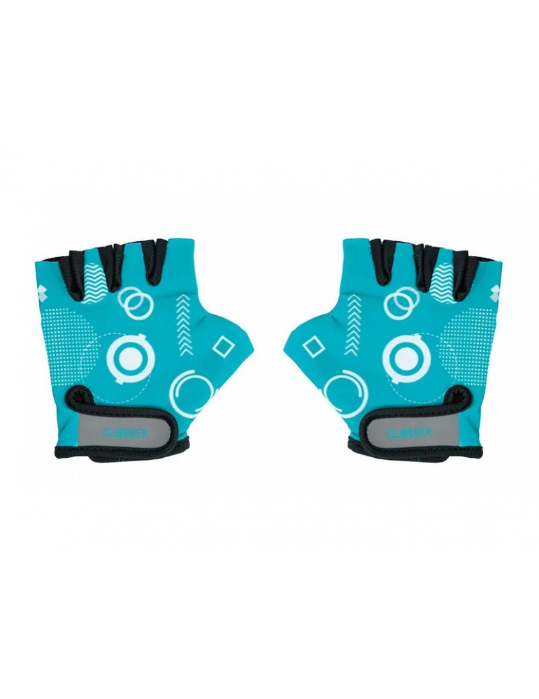 Globber - Child protective gloves XS Teal Shapes