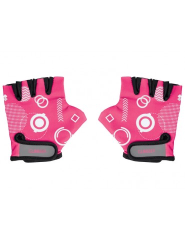 Globber - Child protective gloves XS Fuchsia Shapes