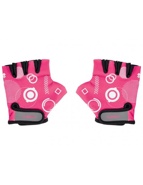 Globber - Child protective gloves XS Fuchsia Shapes