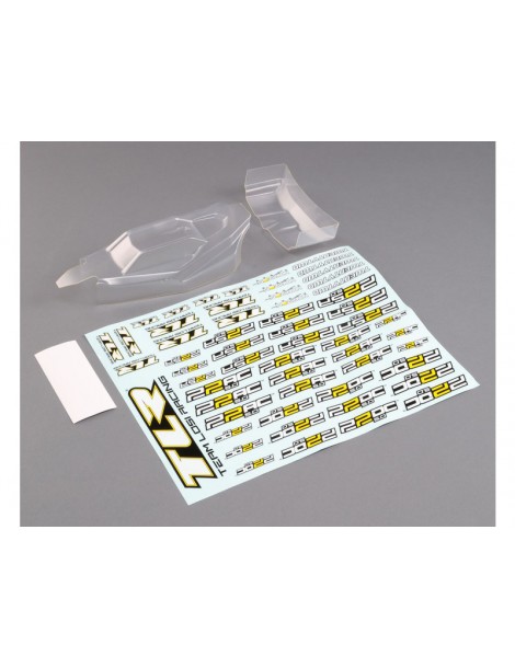 TLR Lightweight Body w/ Wing, Clear: 22 5.0
