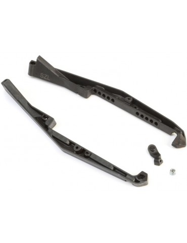 TLR Mud Guard Set, Stiffezel, w/Fan Mount: 22 5.0