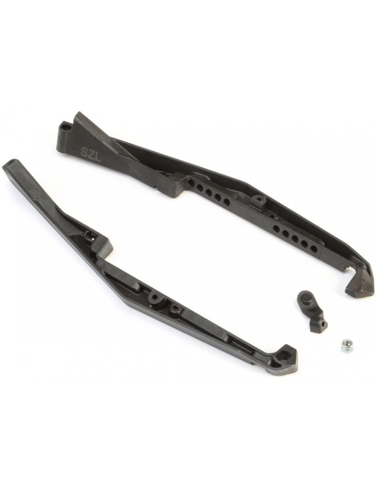 TLR Mud Guard Set, Stiffezel, w/Fan Mount: 22 5.0
