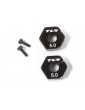 TLR Wheel Hex, 12mm x 5.0mm (2)