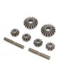 TLR Diff Gear & Cross Pin Set, Metal: 22X-4