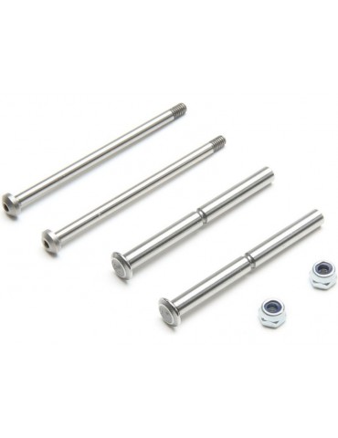 TLR Front Hinge Pin and King Pin Set, Polished: All 22