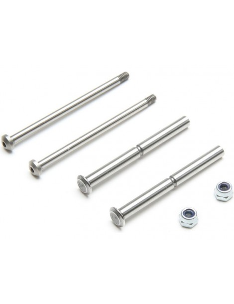 TLR Front Hinge Pin and King Pin Set, Polished: All 22