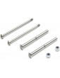 TLR Front Hinge Pin and King Pin Set, Polished: All 22