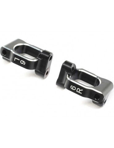 TLR Caster Block Set, 6 deg, Aluminum: 22X-4