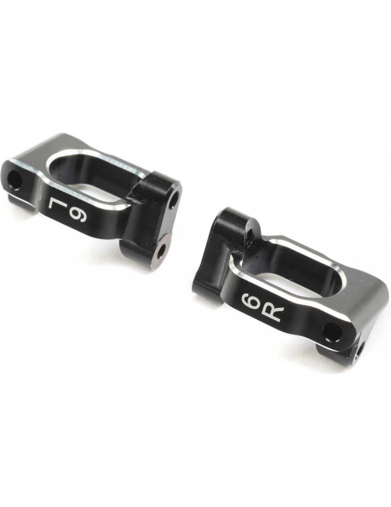 TLR Caster Block Set, 6 deg, Aluminum: 22X-4