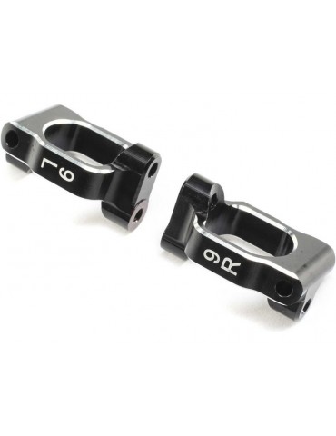TLR Caster Block Set, 9 deg, Aluminum: 22X-4