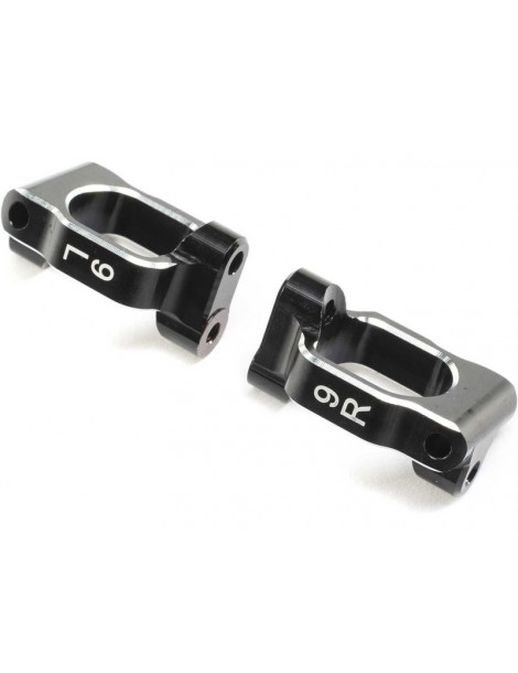 TLR Caster Block Set, 9 deg, Aluminum: 22X-4