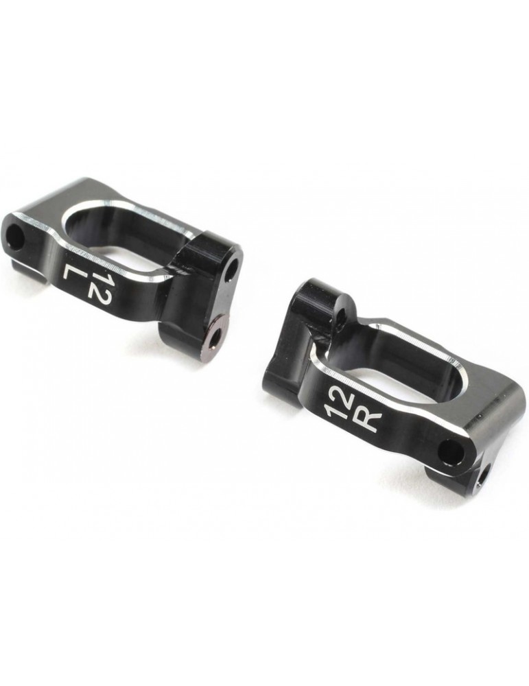 TLR Caster Block Set, 12 deg, Aluminum: 22X-4