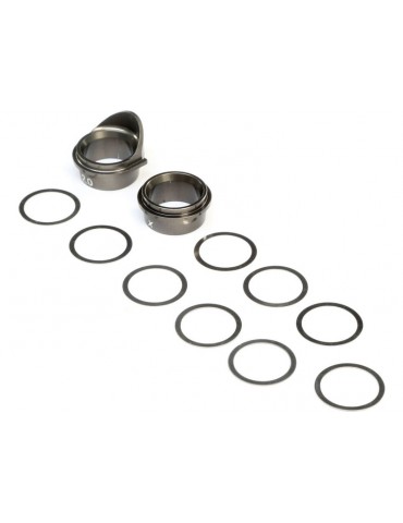 Rear Gearbox Bearing Inserts, Aluminum: 8X