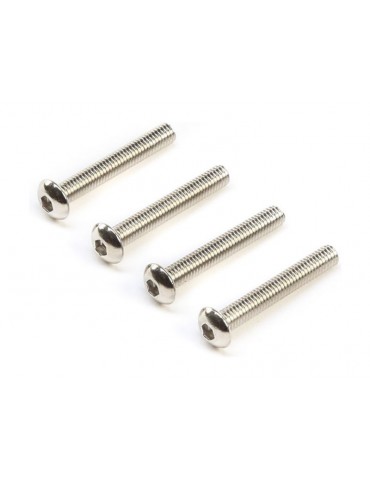 Left Hand Button Head Screws, M3x20mm (4)
