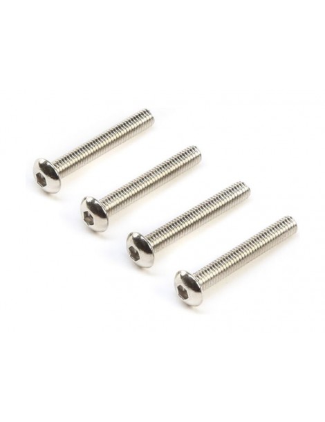 Left Hand Button Head Screws, M3x20mm (4)