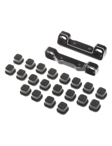 Adjustable Pivot Set, C & D, Black: 22 5.0