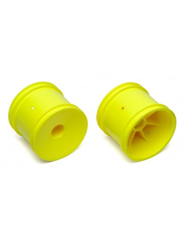 2WD Truck Wheels, 2.2 in, 12 mm Hex, yellow