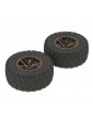 Sidewinder 2 SC Tire/Wheel Glued Blk/Chrm (2)