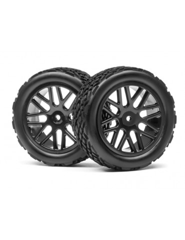 Complete wheel, 1:10 RX Rallycross (2pcs)