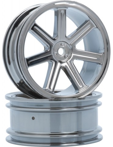 8-Spoke Wheel front black-chrome (2 pcs) - S10 BX