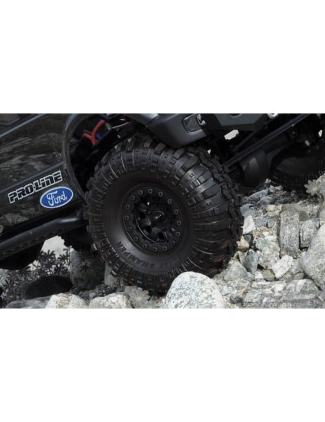 Denali 1.9" Black/Black Bead-Loc 8 Spoke Front or Rear Wheels for Rock Crawlers