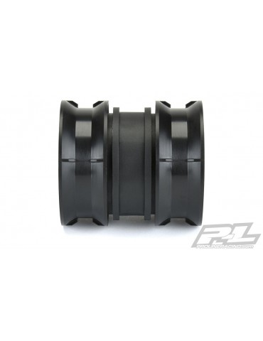 Carbine 1.9" Black Plastic Internal Bead-Loc Dually Wheelsfor Rock Crawlers Front or Rea