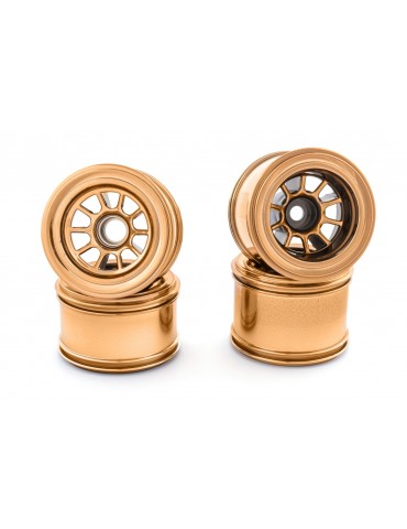 Sweep 1/10 Formula1 front and rear wheels (4psc.) - Bronze