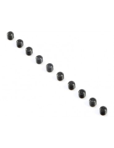 Flat Point Set Screws, M4x4mm (10)