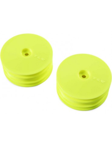 TLR Front Wheel, Yellow (2): 22X-4